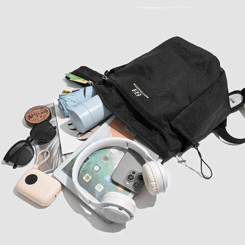 Simple Backpack, Outdoor Sports Bag, Hiking Bag, Stylish and Versatile Casual Bag, Large-Capacity Student School Bag