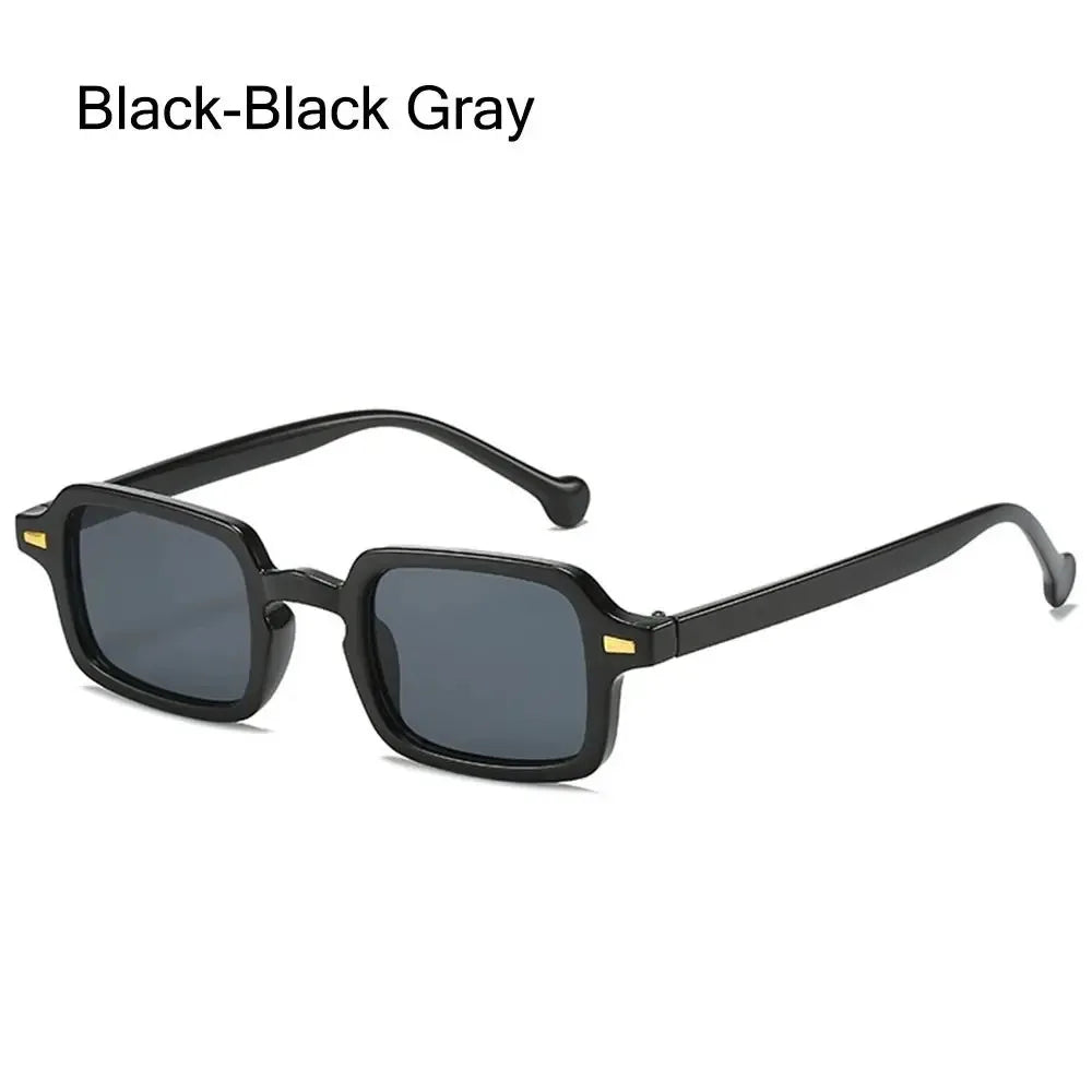 Rivet Rectangle Sunglasses
