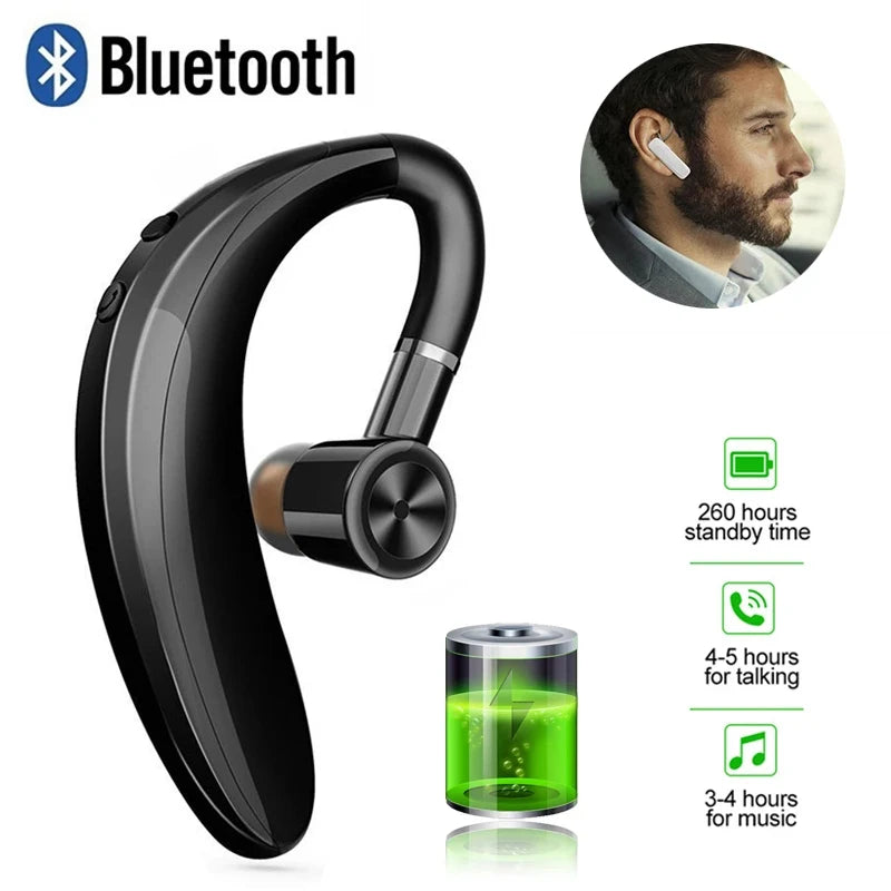 Bluetooth 5.0 Wireless Mono Headset with Microphone