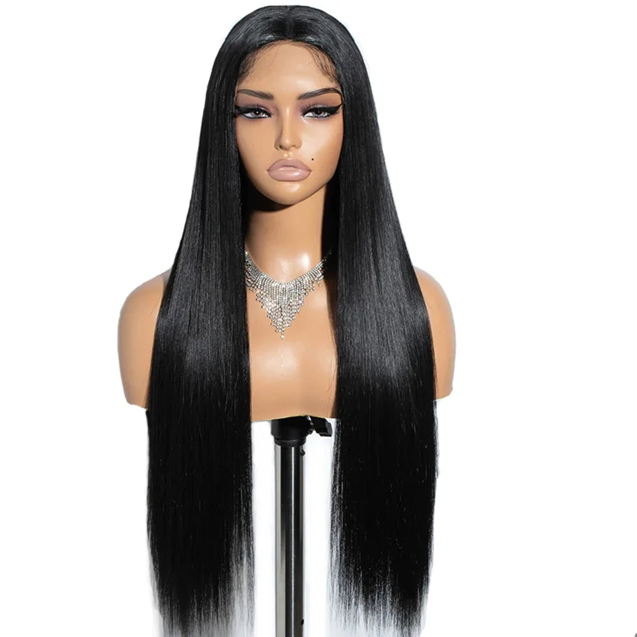Brazilian Bone Straight 13x4 Transparent Lace Front Human Hair Wigs For