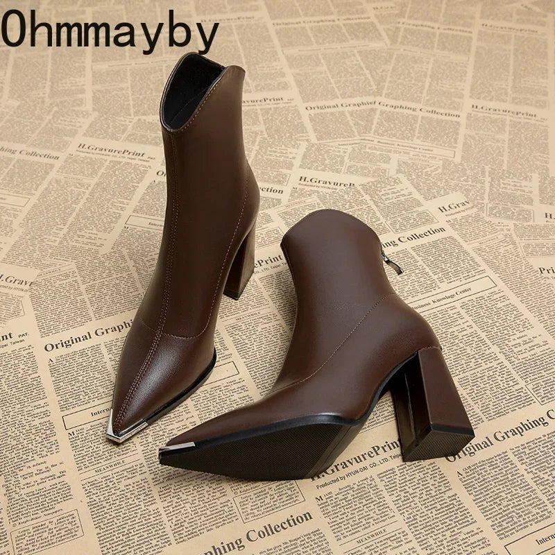 Women's Pointed-Toe Ankle Boots