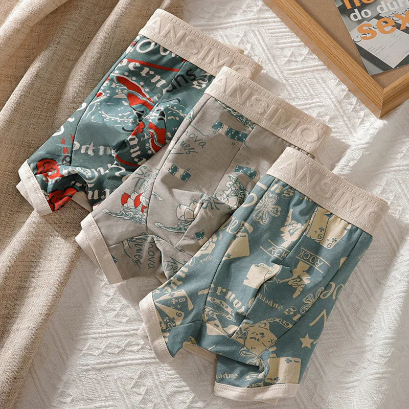 Retro Cotton Boxer Shorts