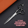 MURASAKI Top-level CNC Barber Scissors Set, Japanese VG10 Steel Barbershop Accessories, 5.7-6.3-6.8 Inches Hair Cutting Shears