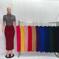 181029# Long Skirts for Women Fit Slim High Waist Skirt Plus Size Skirt