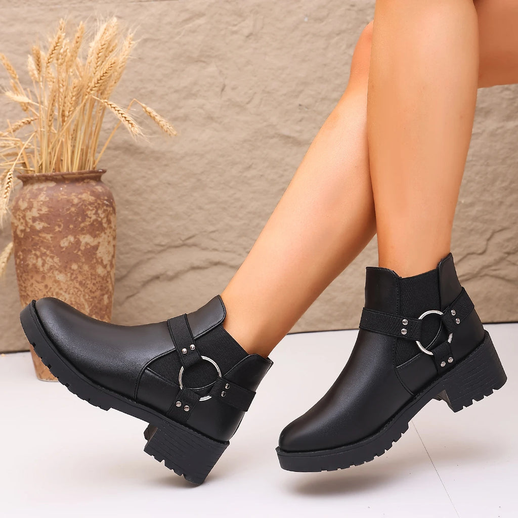 Women's Thick-Sole Casual Ankle Boots