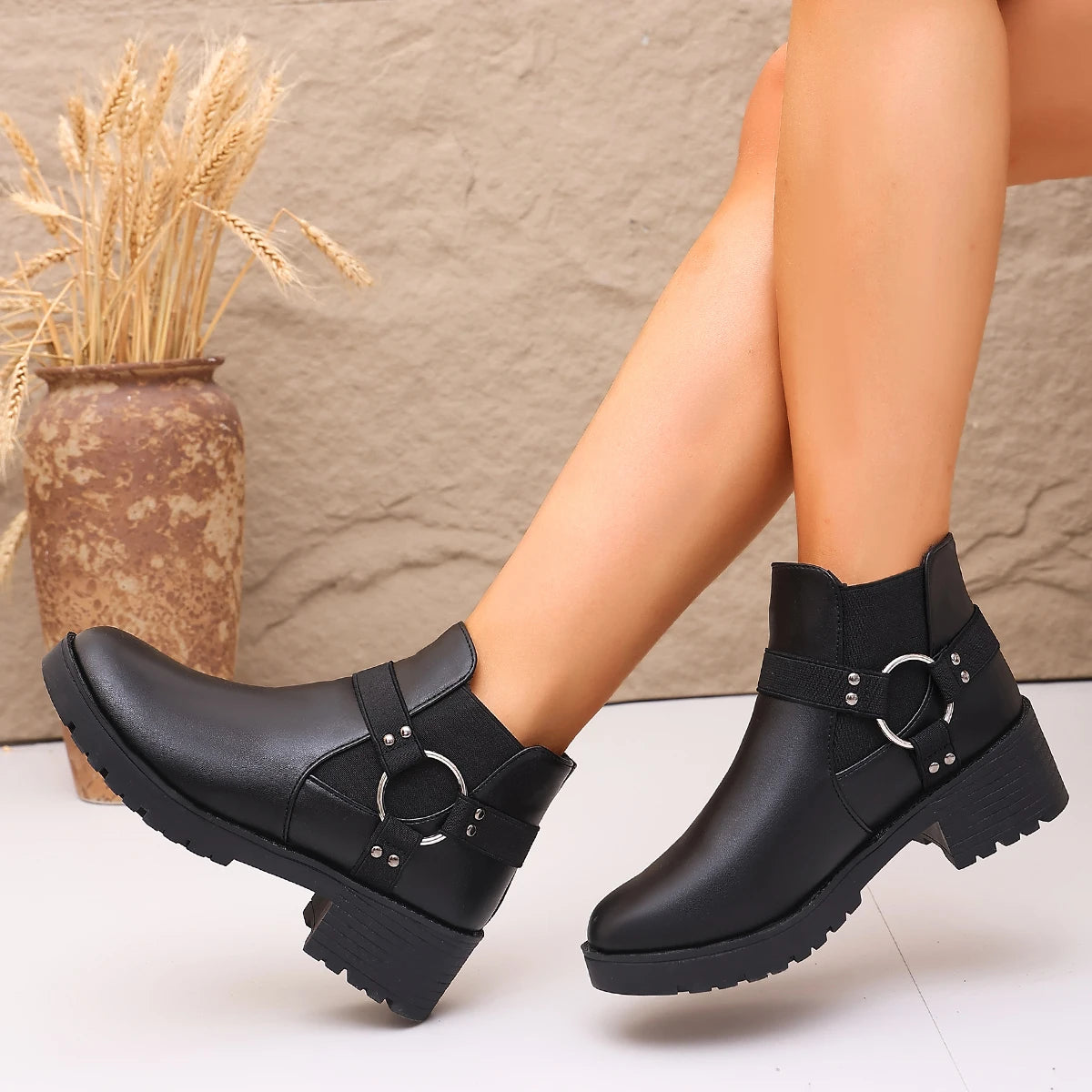 Women's Thick-Sole Casual Ankle Boots