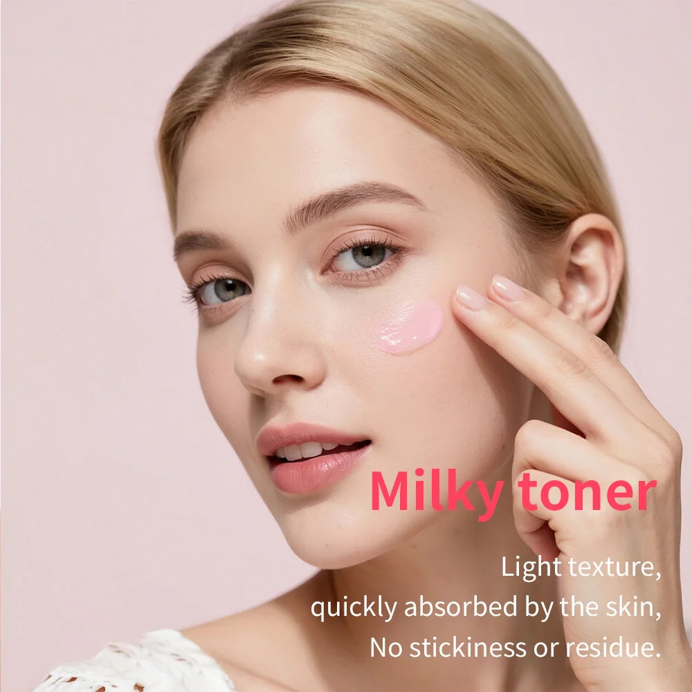 PDRN Pink Niacinamide Milky Toner For Hydrating Moisturizing Soothing