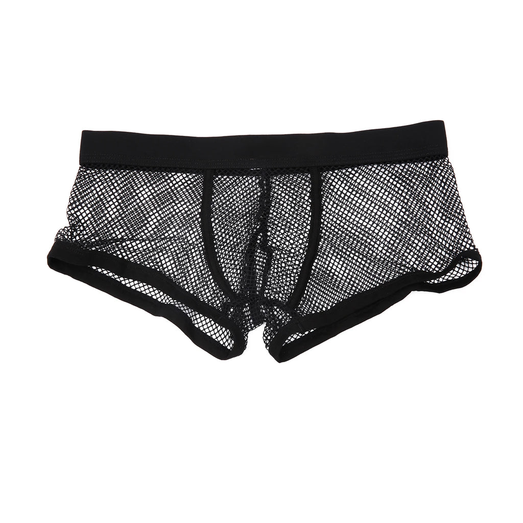 Low-Rise Mesh Boxer Shorts