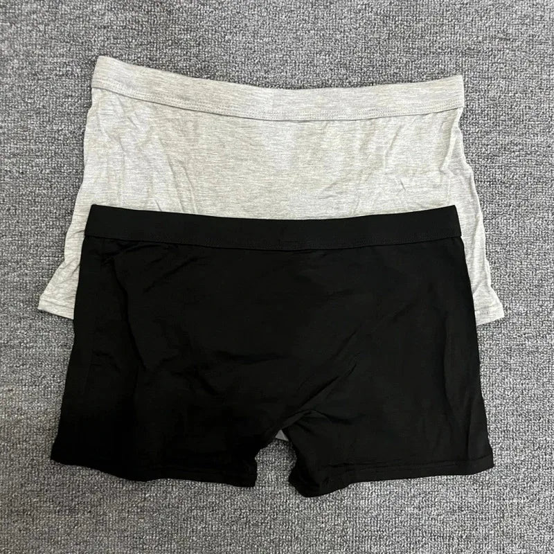 Men's Wolf Print Modal Boxer Shorts