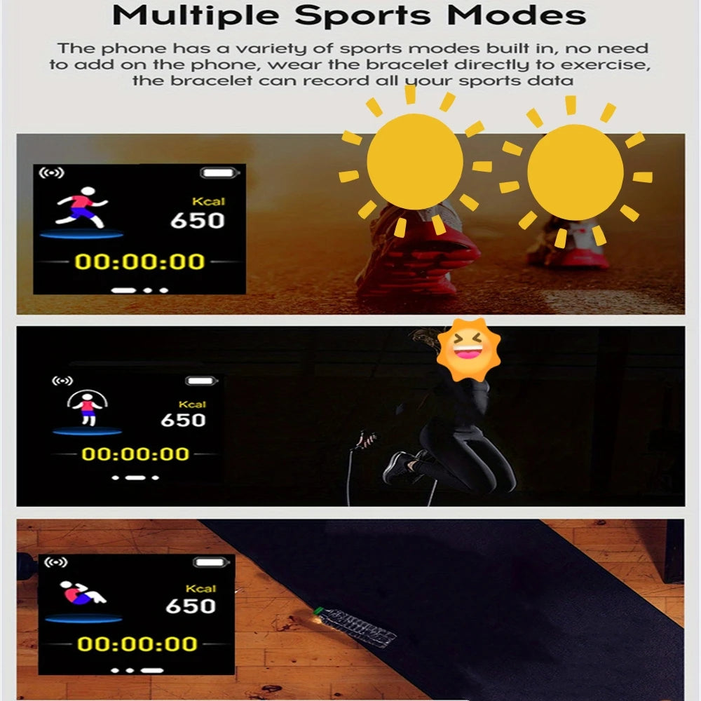Unisex Bluetooth Fitness Smartwatch