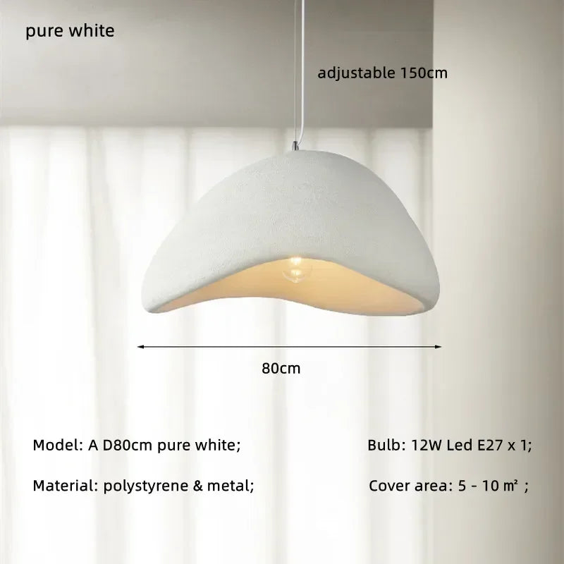 Minimalism Wabi Sabi LED Pendant Lamps For Living Dining Room Restaurant Loft Decor Hanging Chandelier Art Suspension Luminaire