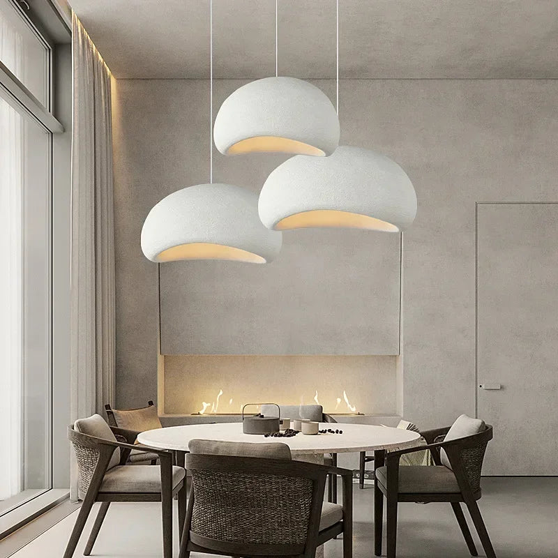 Minimalism Wabi Sabi LED Pendant Lamps For Living Dining Room Restaurant Loft Decor Hanging Chandelier Art Suspension Luminaire
