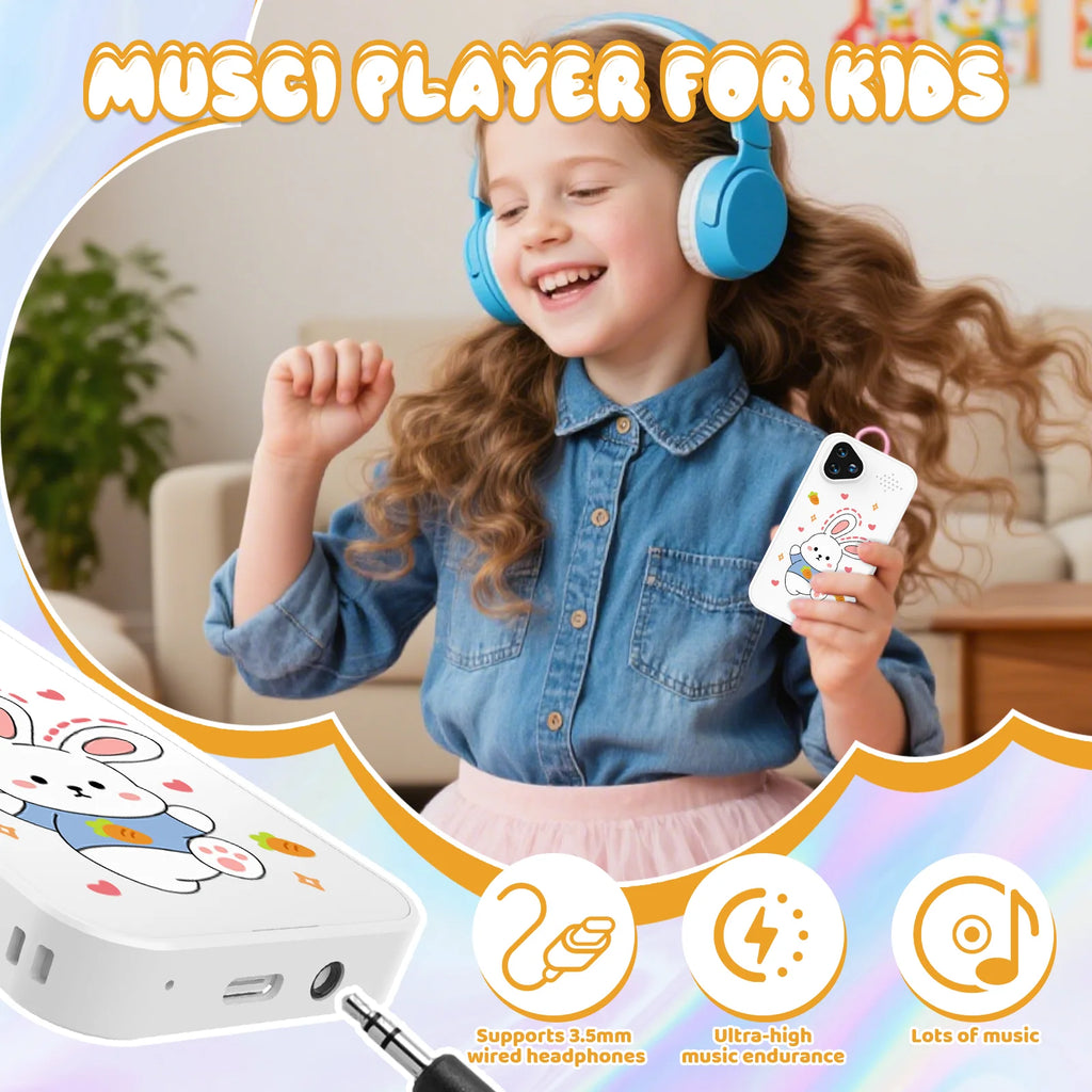 Kids Smart Phone With Dual Camera, 2.8" Touchscreen, 720P IPS Display,