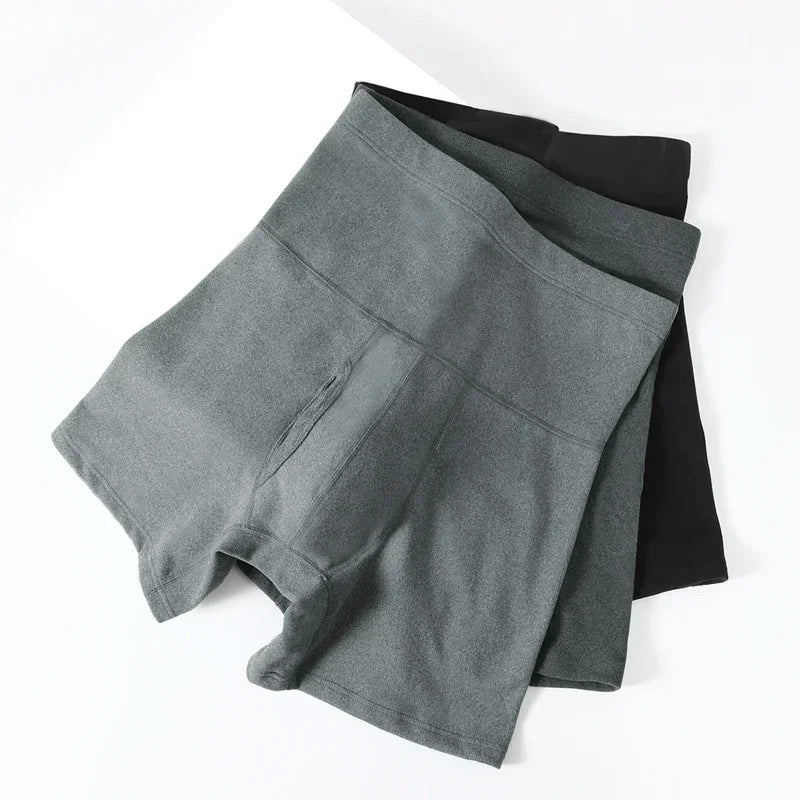 Men's underwear: High-waisted, belt-cinching, fat-adding, anti-chafing, waist-protecting, warm, fleece, thickened, sports briefs