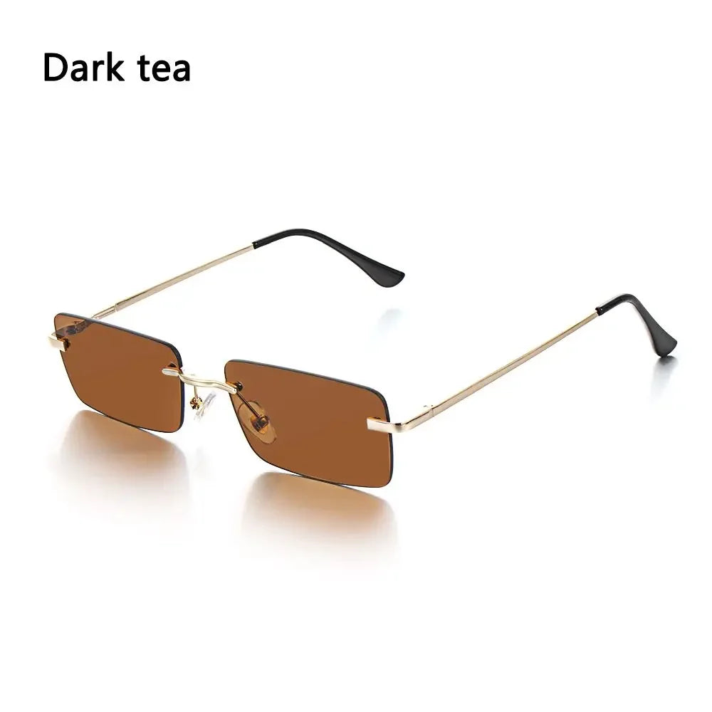 Rimless Rectangle Sunglasses