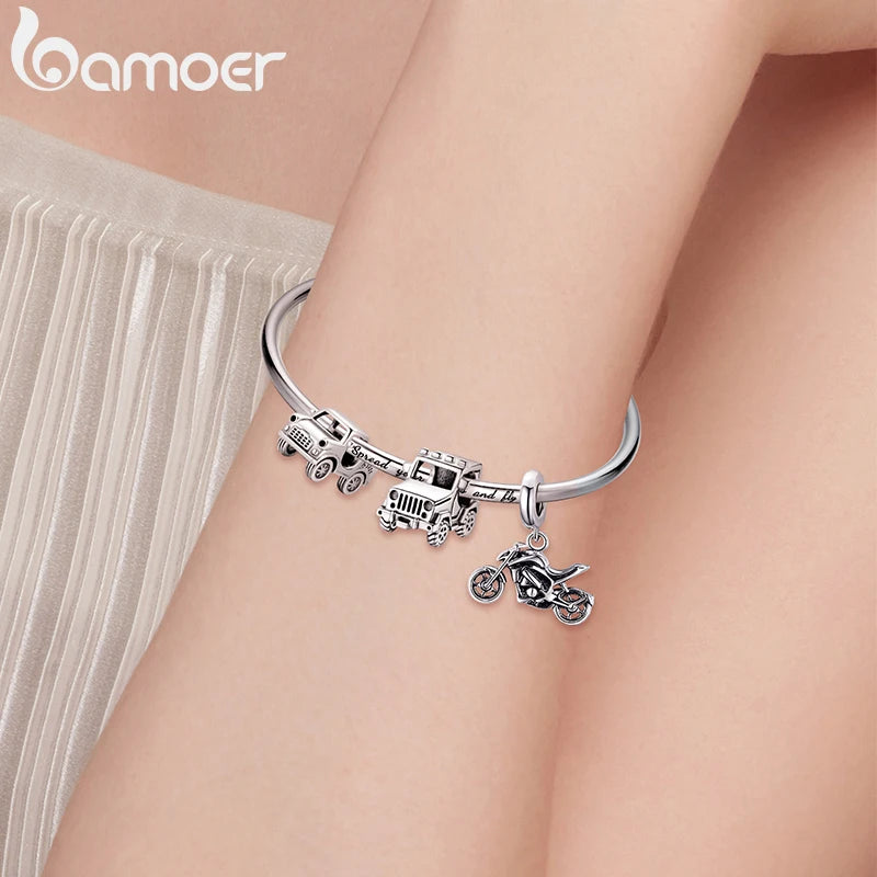 Bamoer Original 925 Sterling Silver Off-Road Vehicle Charms For Women