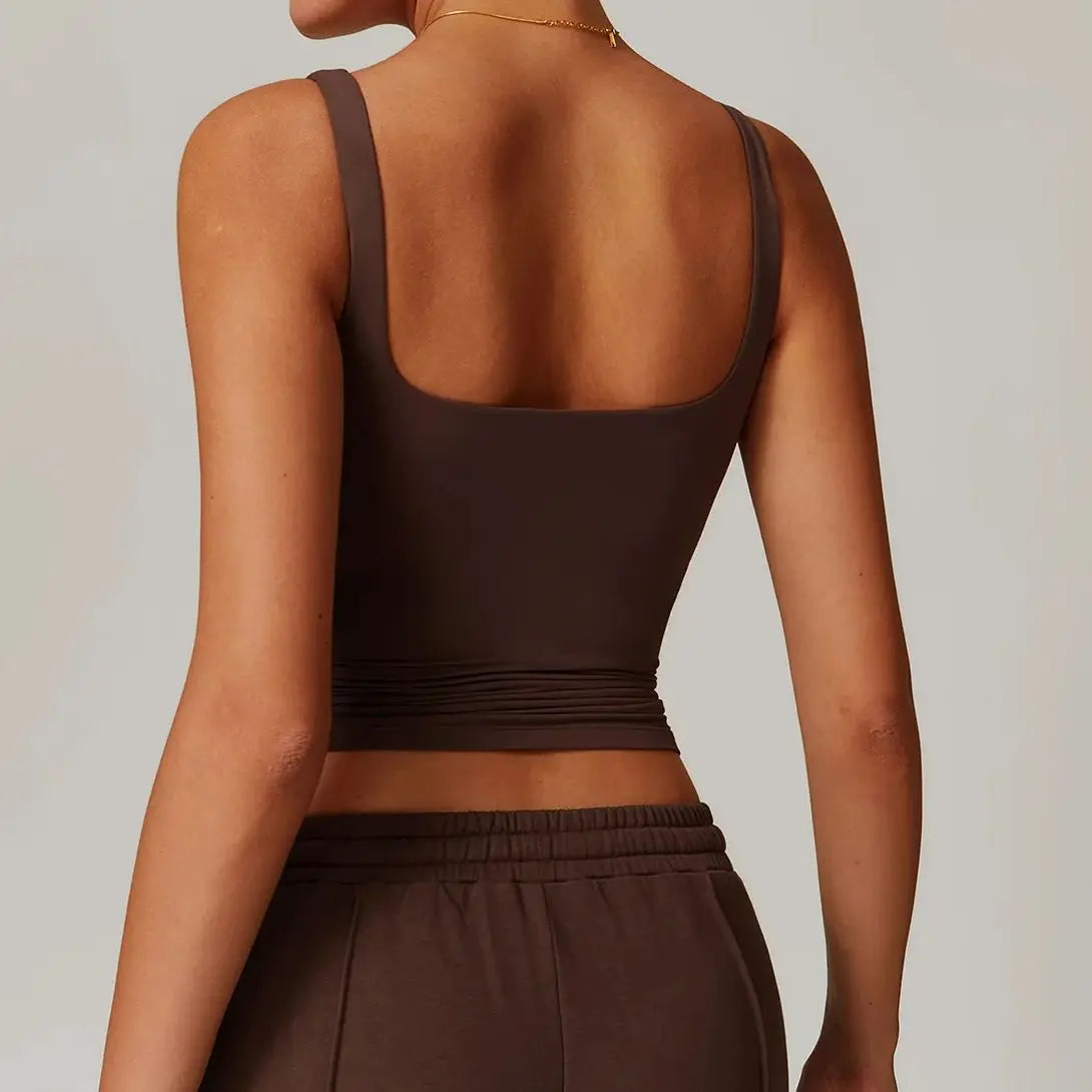 Women's Sleeveless Workout Crop Top