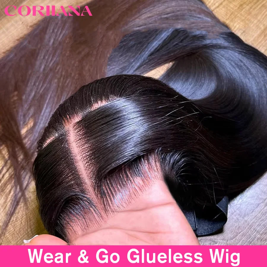 250% 13x6 Hd Glueless Straight Human Hair Wigs Wear And Go 7x5 Lace