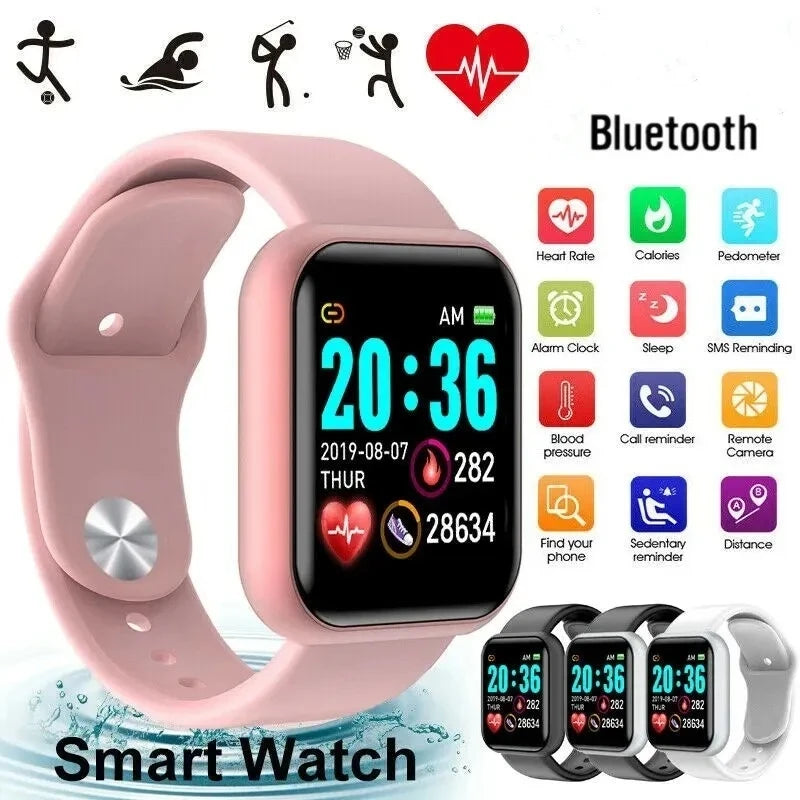 Unisex Bluetooth Fitness Smartwatch