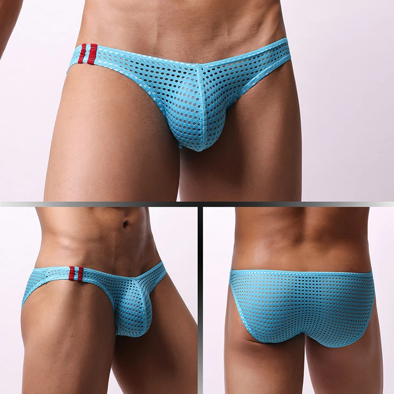 Breathable Mesh Low-Rise Briefs