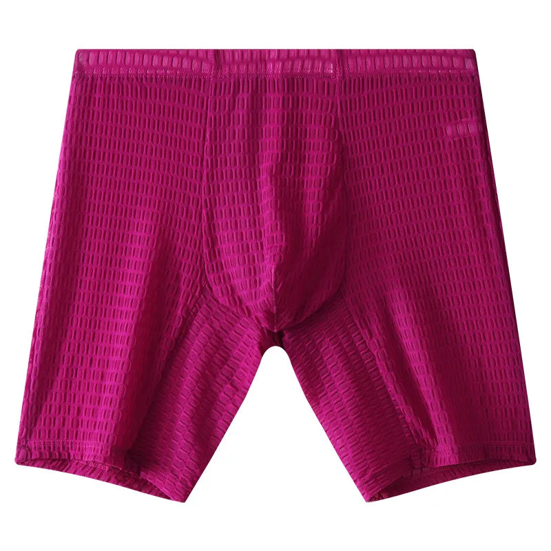 Men's Waffle Mesh Extended Boxer Briefs