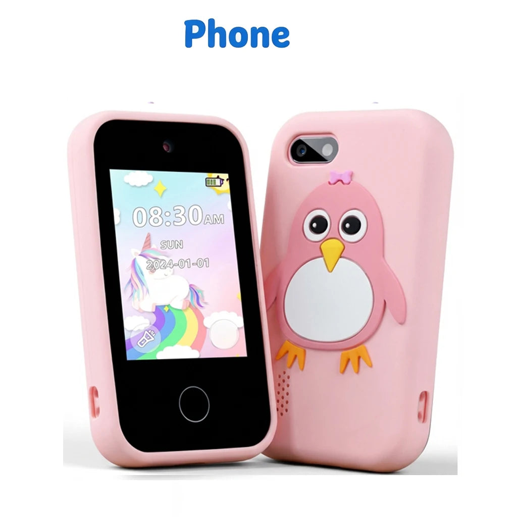 Kids Smart Toy Phone 44 Puzzle Games MP3 Player Camera Touchscreen