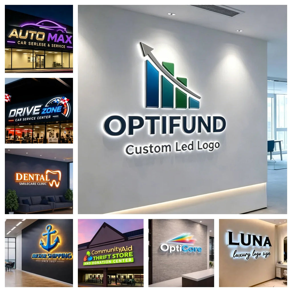 IP65 Custom LED Channel Letter Sign Backlit 3D Business Logo Light Sign Waterproof Signboard for Beauty Hair Salon Barber Store