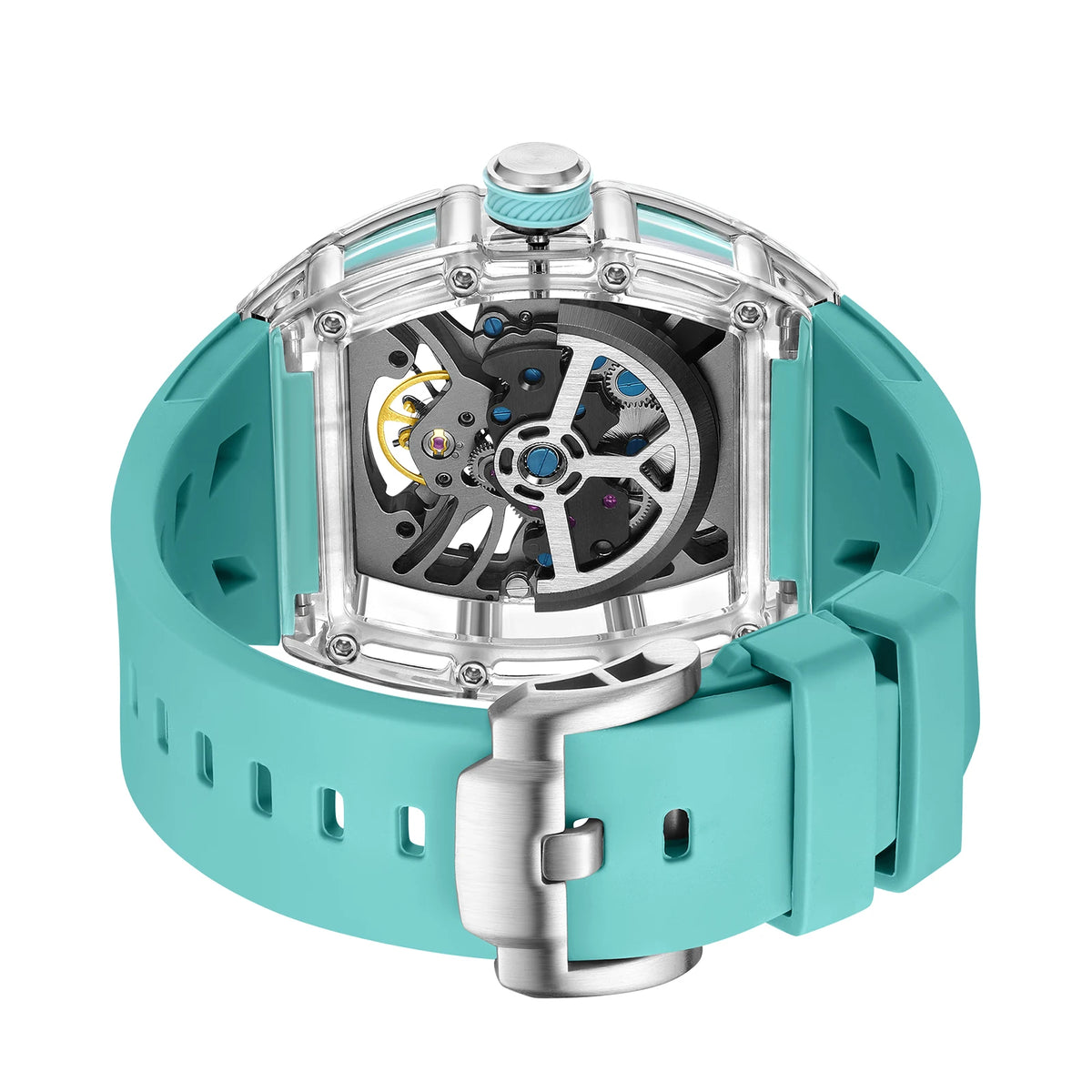 919511 Men Watches Original Brand Transparent Case Automatic Mechanical Fashion Watch with Self-Developed Movement New Arrivals