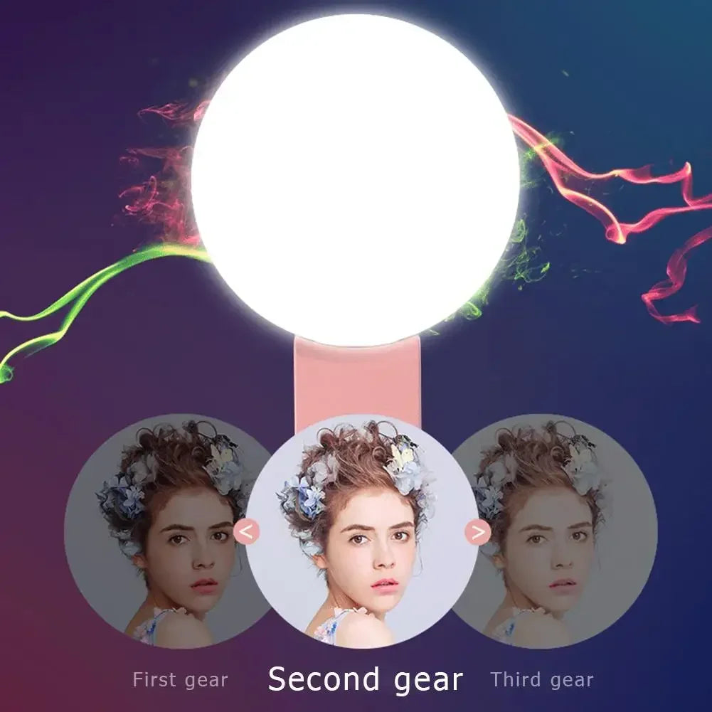 Clip-On LED Selfie Ring Light