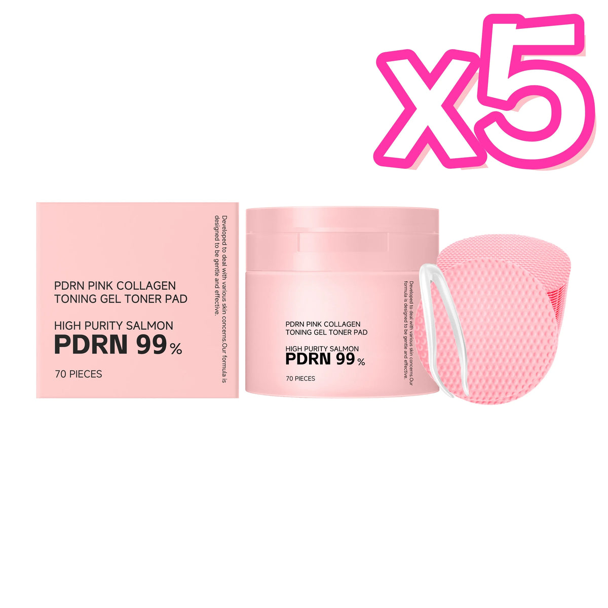 PDRN Collagen Toner Pads Repair Skin Barrier Calm Redness Hydrate Skin