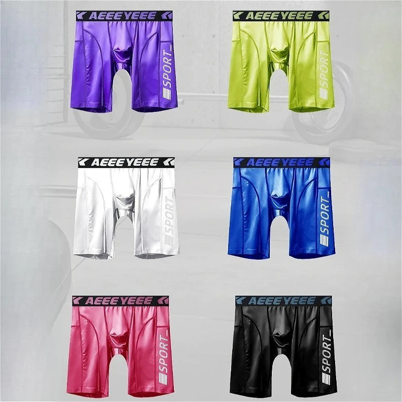 Men's Quick-Dry Long Sports Boxers