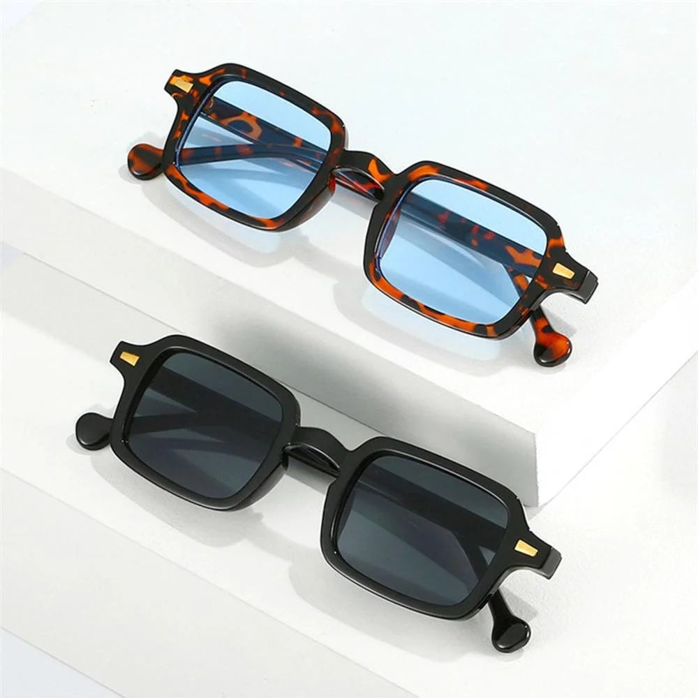 Rivet Rectangle Sunglasses