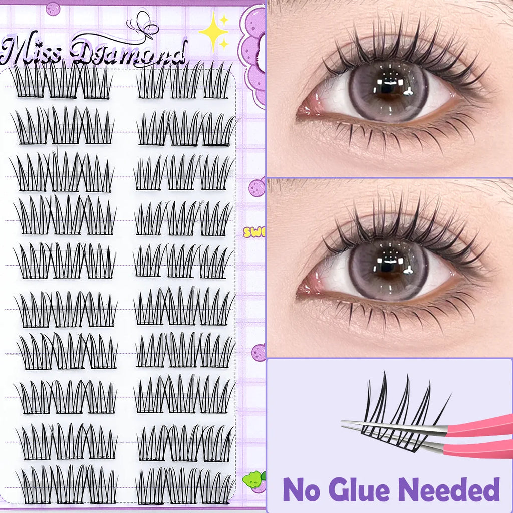 Self-Adhesive DIY Cluster False Eyelashes