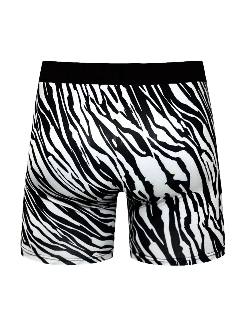 Men's Zebra Print Long Boxer Shorts