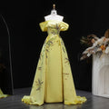 Sharon Said Evening Dresses Sheath Satin Beaded Dubai Formal Party