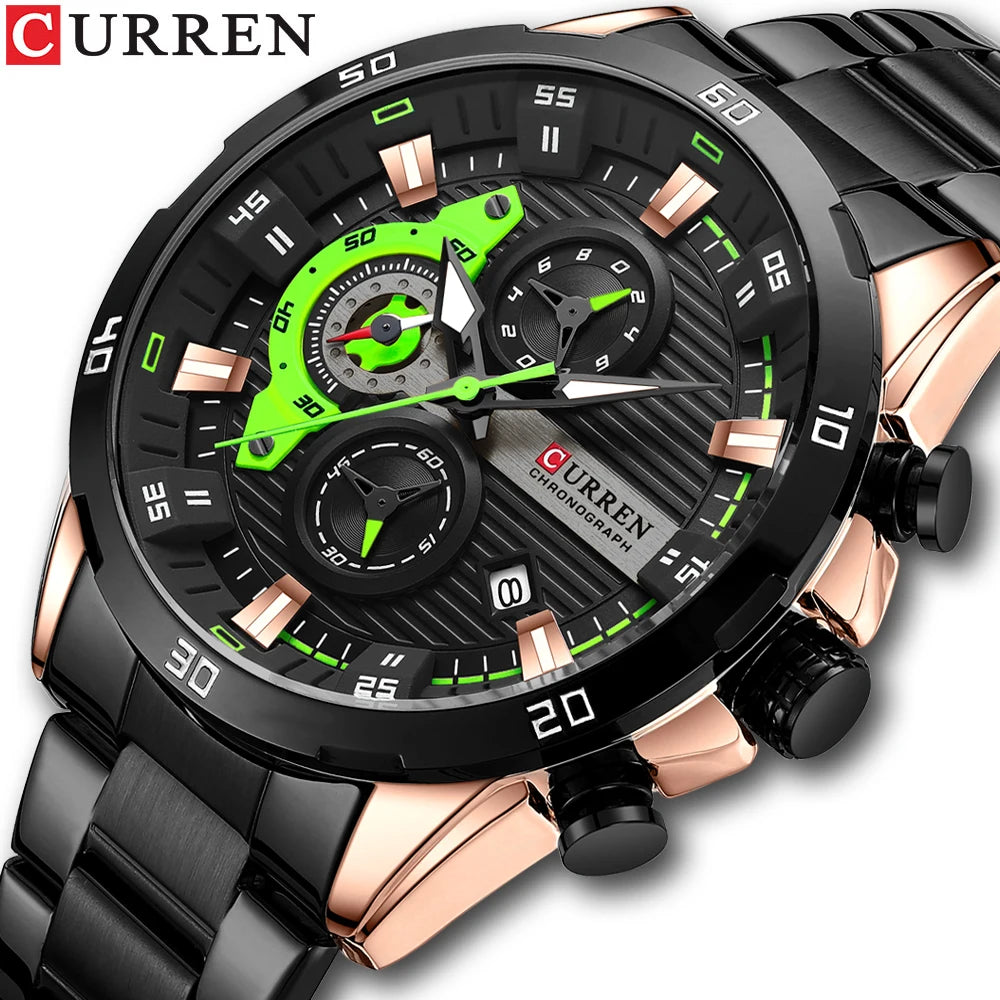 Men's Stainless Steel Chronograph Watch
