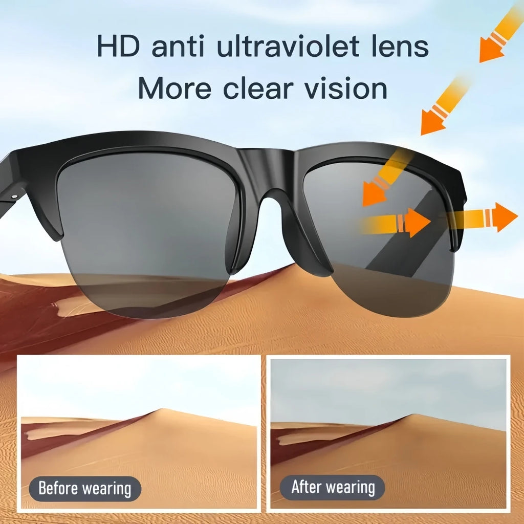 Smart Wireless V5.3 Sunglasses Multifunctional Glasses Wireless Calling