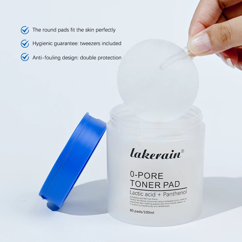 4.5% AHA Lactic Acid & 0.45% BHA 0-Pore Toner Pad Salicylic Acid