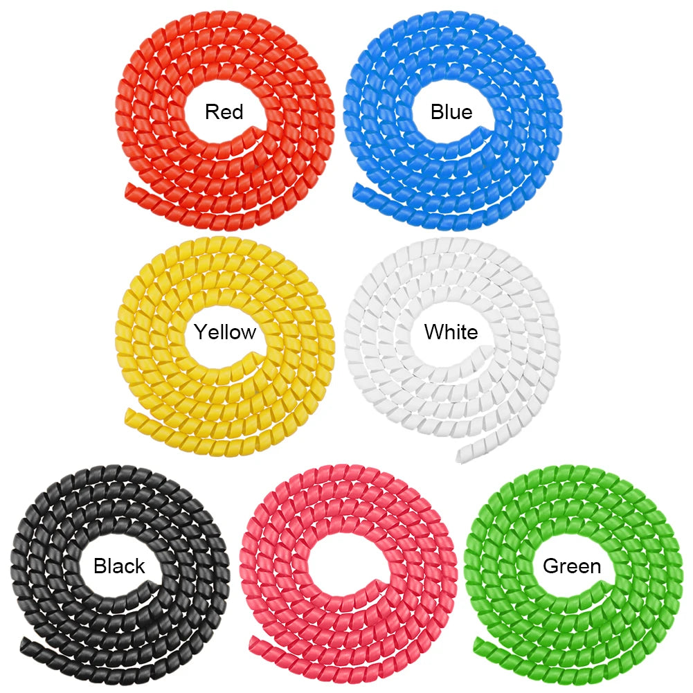 1.3m Winding Cable Wire Protector Cover Universal Line Organizer Pipe