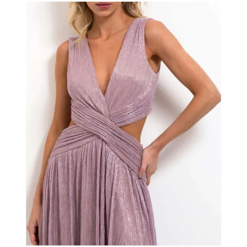 Dress Temperament Evening Dresses Vestidos Largos Hot Style French Solid