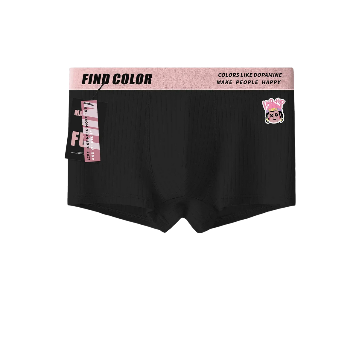 Mens Panties Boxers Modal Cotton Men's Underwear Breathable Man Boxershorts Striped Underpants Skin-friendly Boxer Shorts Pink
