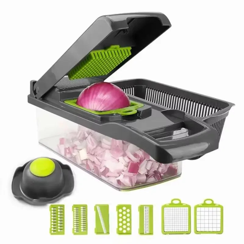 Multifunction Vegetable Chopper, Slicer & Grater