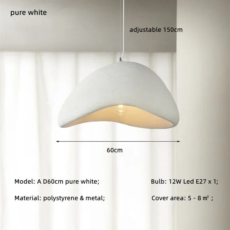 Minimalism Wabi Sabi LED Pendant Lamps For Living Dining Room Restaurant Loft Decor Hanging Chandelier Art Suspension Luminaire