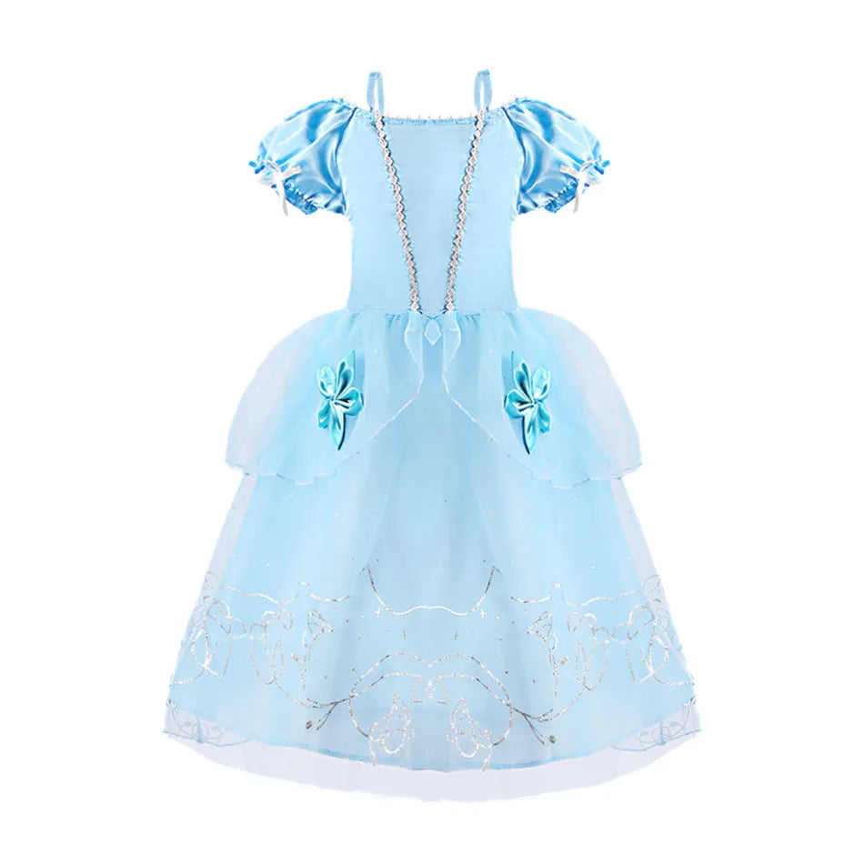 Girl Elsa Anna Dress Up Children Belle Snow White Jasmine Sofia Sleeping