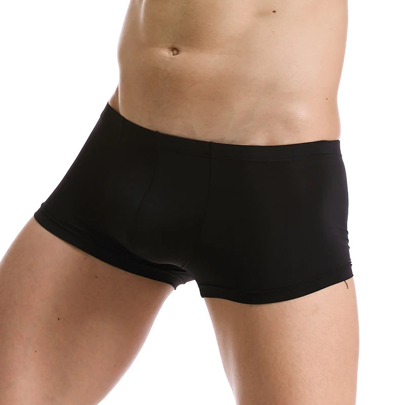 Men's Seamless Silky Boxer Briefs