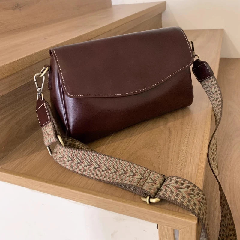 Women's Genuine Leather Shoulder & Crossbody Bag Minimalist Design for Office, Dinner & Weekend Outings Durable Everyday Handbag