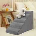 Dog Stairs & Ramp - High-Density Foam Pet Steps, Extra-Wide Non-Slip Orthopedic Dog Ladder with Soft Foam Padding