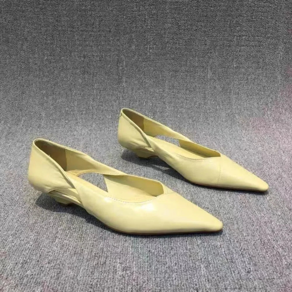 Shoes for Woman Women'S Summer Moccasins Blue Low Heel Elegant Pointed