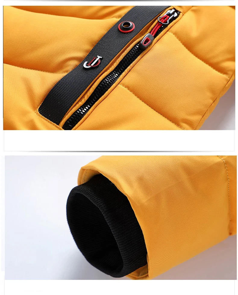 Men's Fashion Windbreaker Winter Parka Male Jacket Overcoat Autumn Coat Windproof Streetwear Casual Warm Hombre New Outdoors