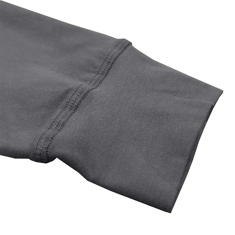 Men's Long Sleeve Henley Shirt Casual Slim Fit Button Neck Pullover Top Soft Solid Color Basic Tee for Daily Wear & Layering